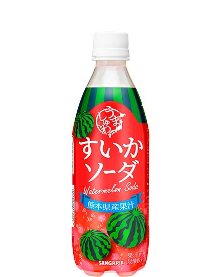 うましゅわ すいかソーダ 500mlペット