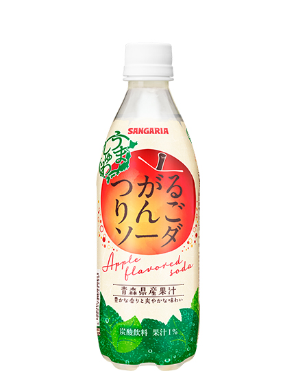 うましゅわ つがるりんごソーダ 500mlペット